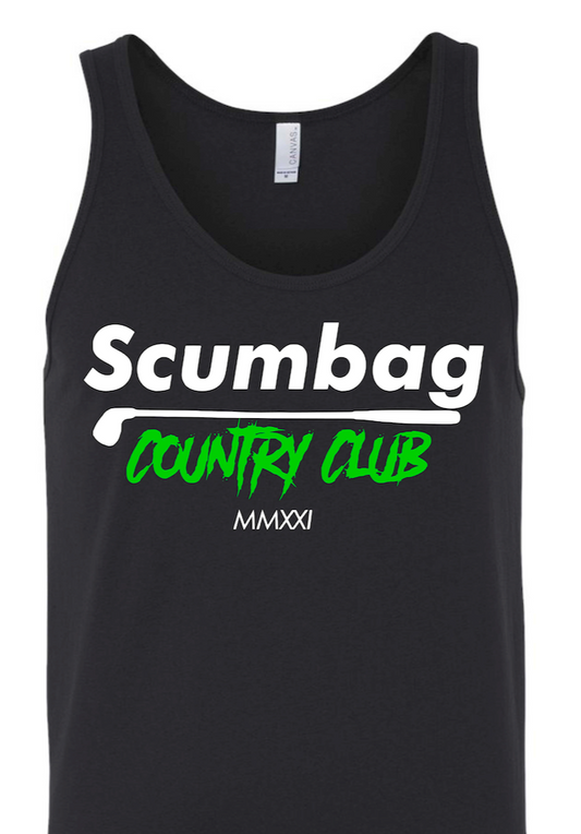 Scumbag Country Club Neon Green Tank
